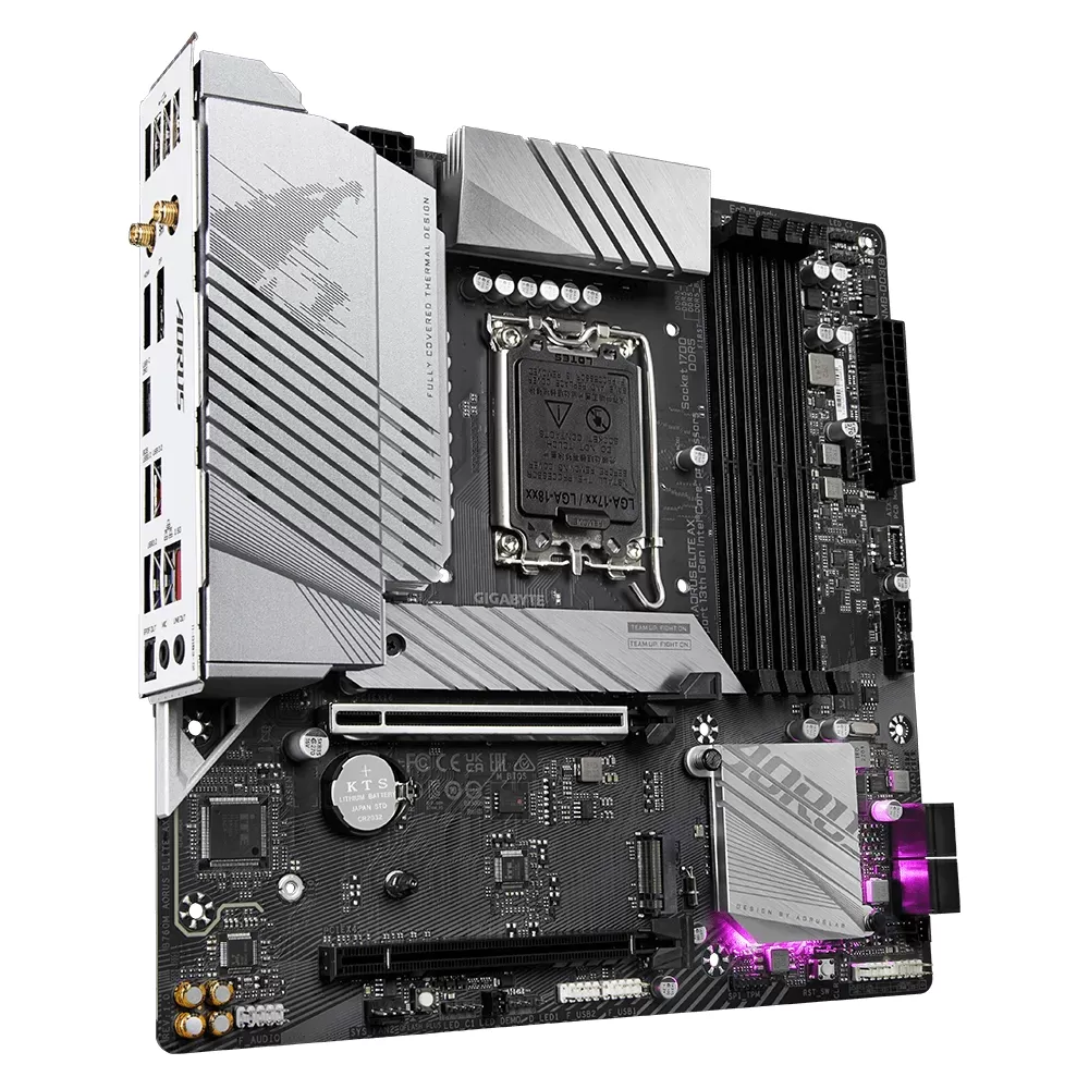 GIGABYTE B760M-AORUS-ELITE-AX 4xDDR5 HDMI/DP 2xM.2 1xGLAN 1700P ANAKART