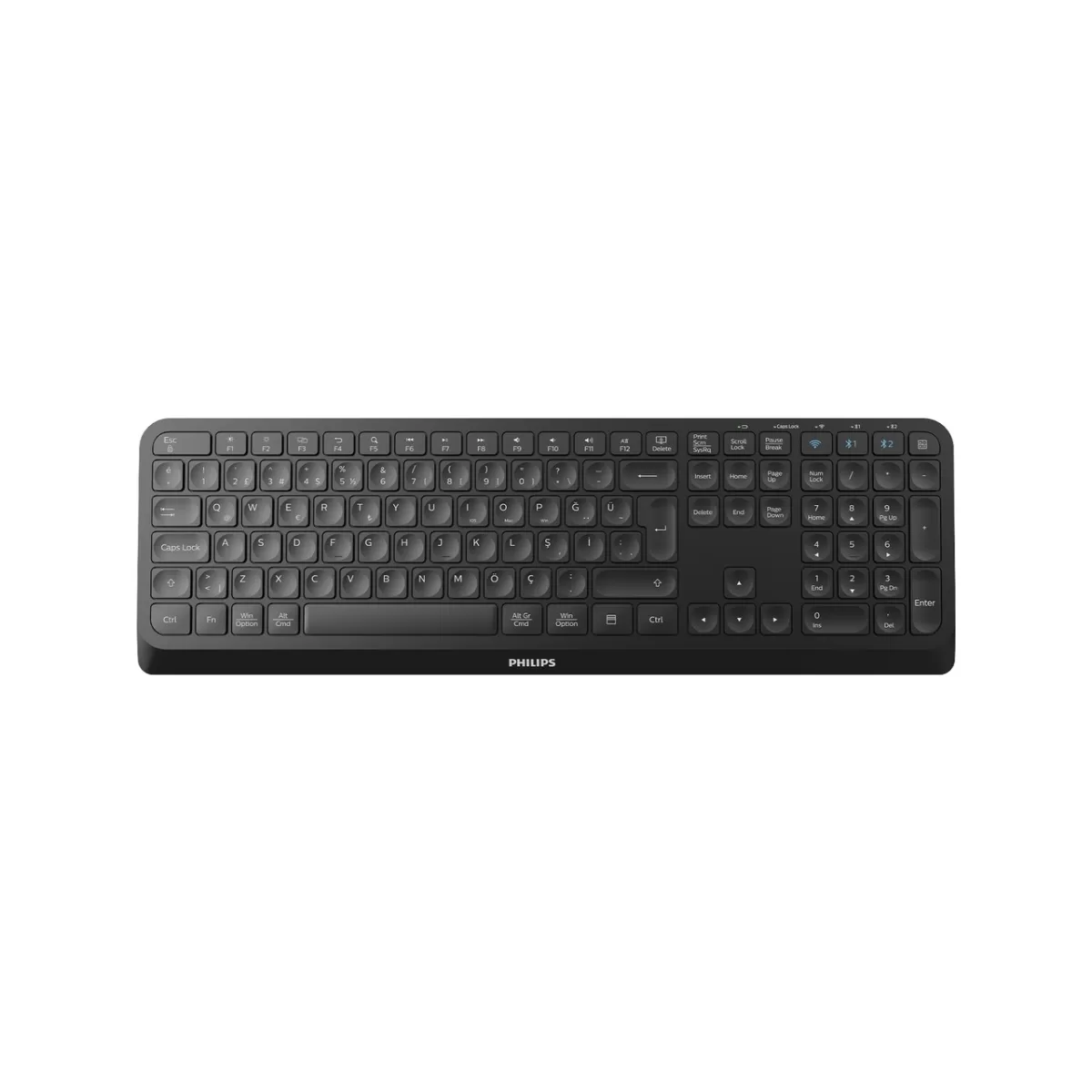 PHILIPS SPK6407B STANDART SİYAH BLUETOOTH KABLOSUZ KLAVYE