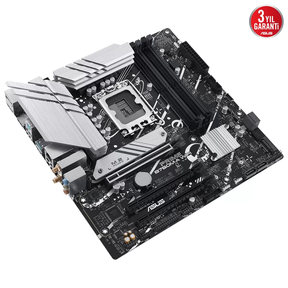 ASUS PRIME B760M-A WIFI 4xDDR5 HDMI/DP 2xM.2 1xGLAN 1700P ANAKART