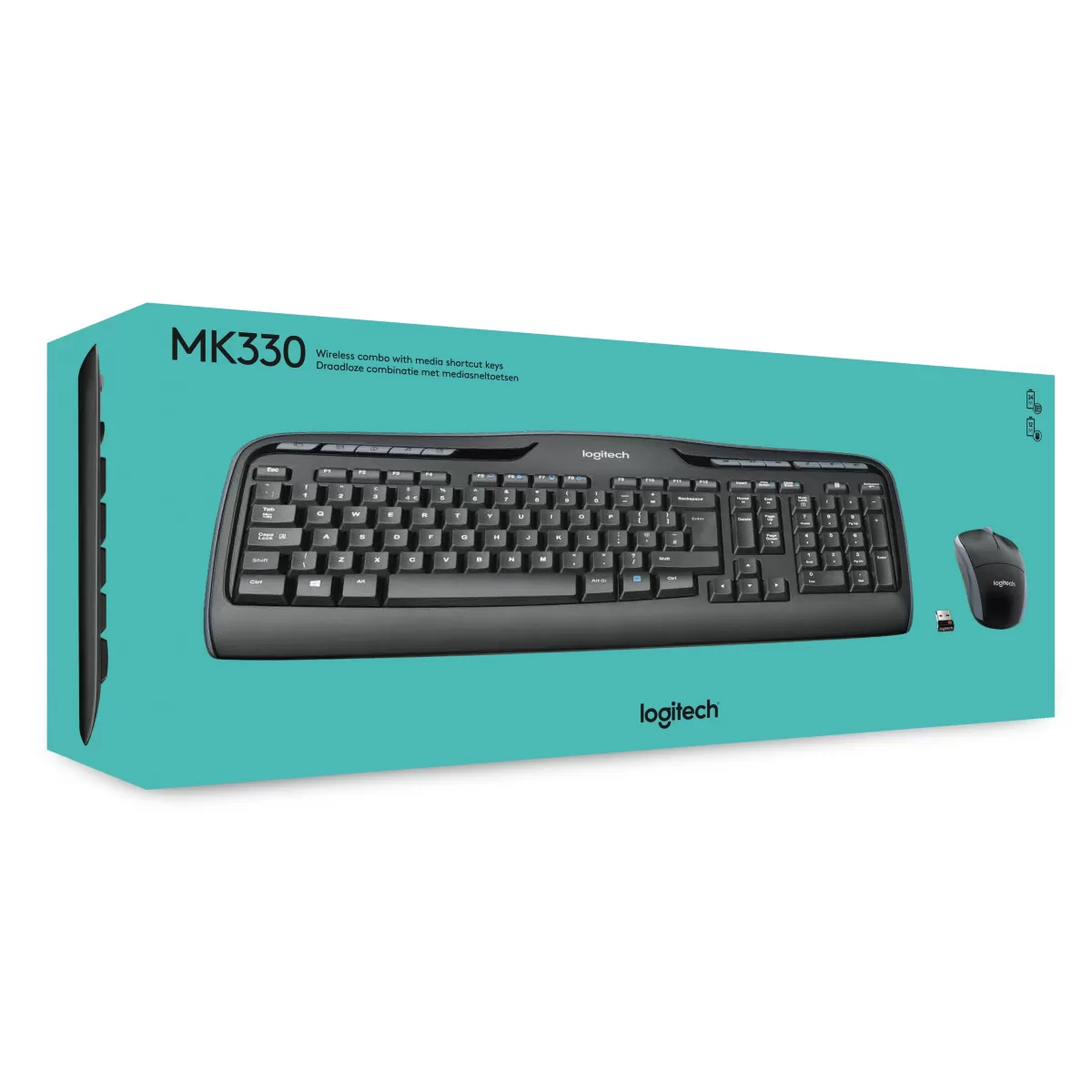 LOGITECH MK330 TÜRKÇE KABLOSUZ MULTİMEDYA SİYAH Q KLAVYE+MOUSE