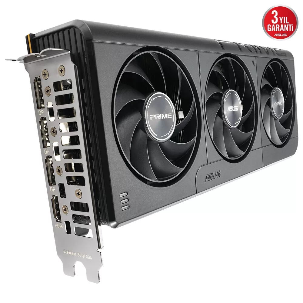 ASUS PRIME-RTX5050-O8G RTX5050 8GB GDDR6-128bit-2707MHz-OC-HDMI-3xDP-DLSS4 EKRAN KARTI