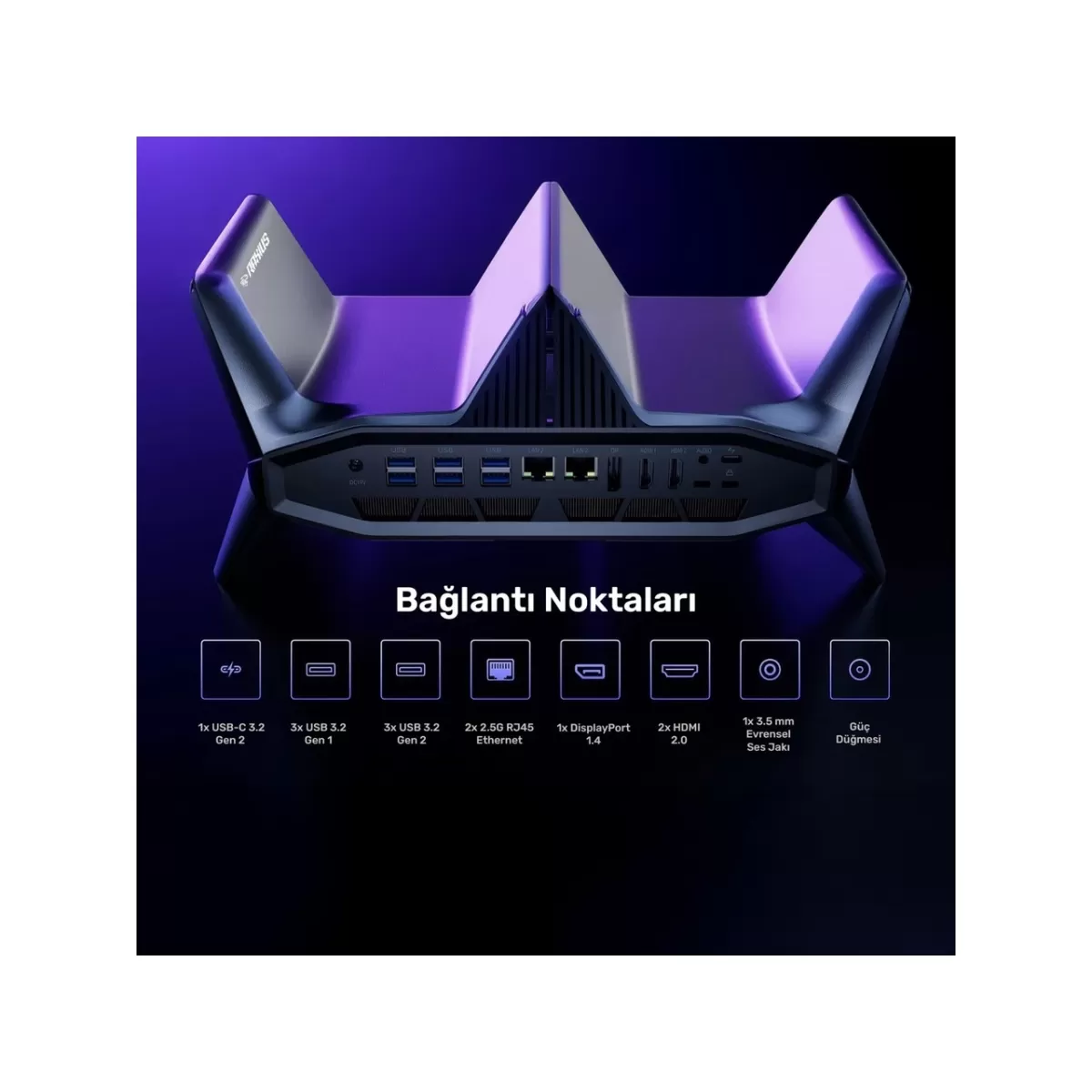 RAXIUS MP M2A i9 3070-129H002 I9-12900H 16GB 1TB SSD 8GB RTX3070 FREEDOS MINI PC