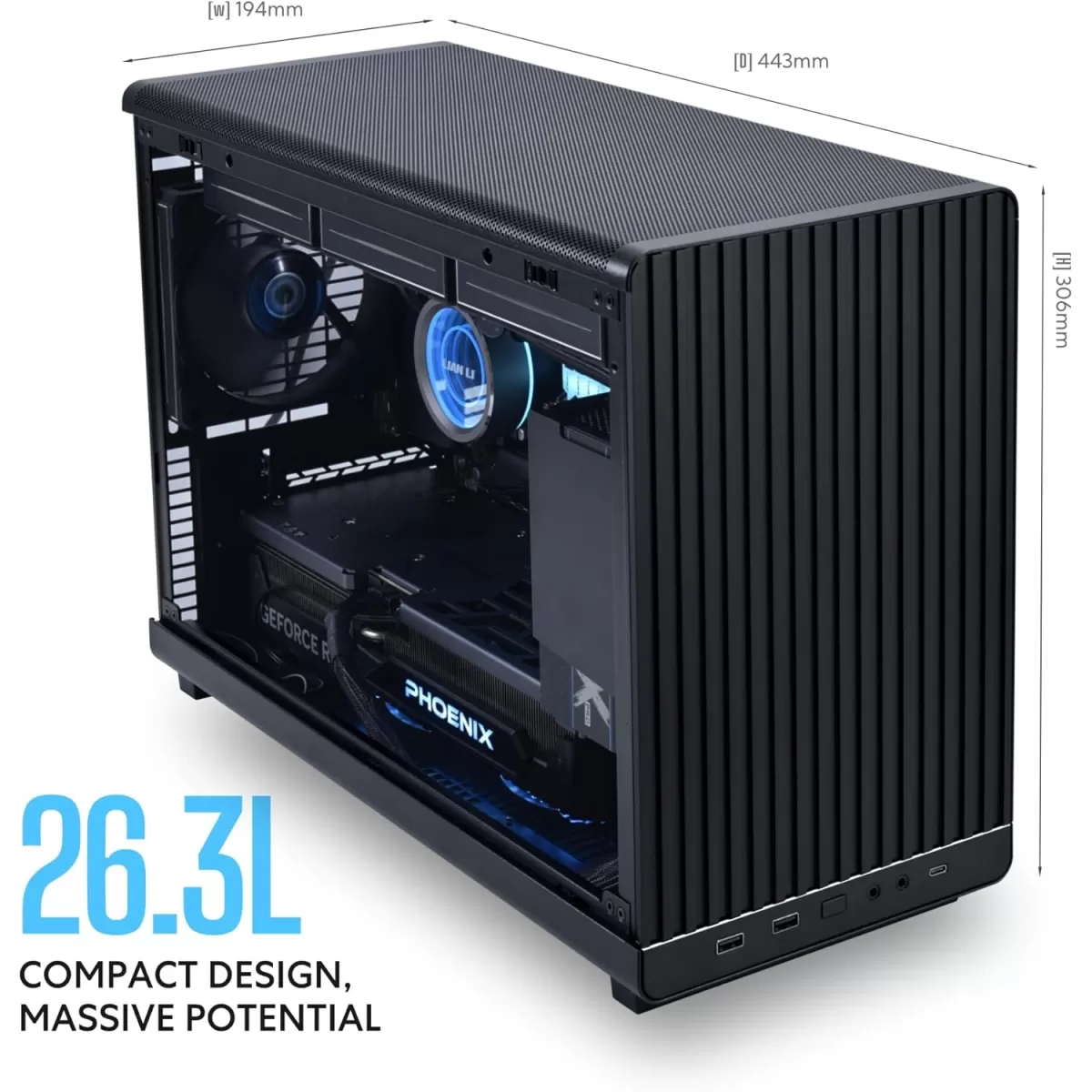 LIAN LI DAN CASE A3 1x FAN MINI TOWER SİYAH mATX KASA G99.A3X.00
