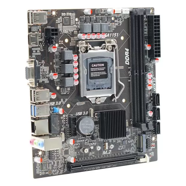 AFOX IH310C-MA6-V4 2xDDR4 VGA+HDMI 1xGLAN 1x M.2 NVMe Gen3 1151Pin ANAKART