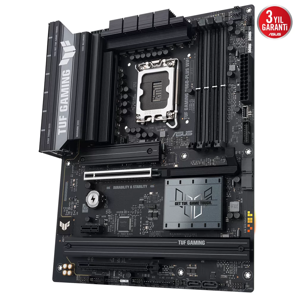 ASUS TUF GAMING B860-PLUS WIFI 4x DDR5 DP/HDMI 3x M.2 1x 2.5GLAN/WIFI7/BT USB3.2 1851P ANAKART