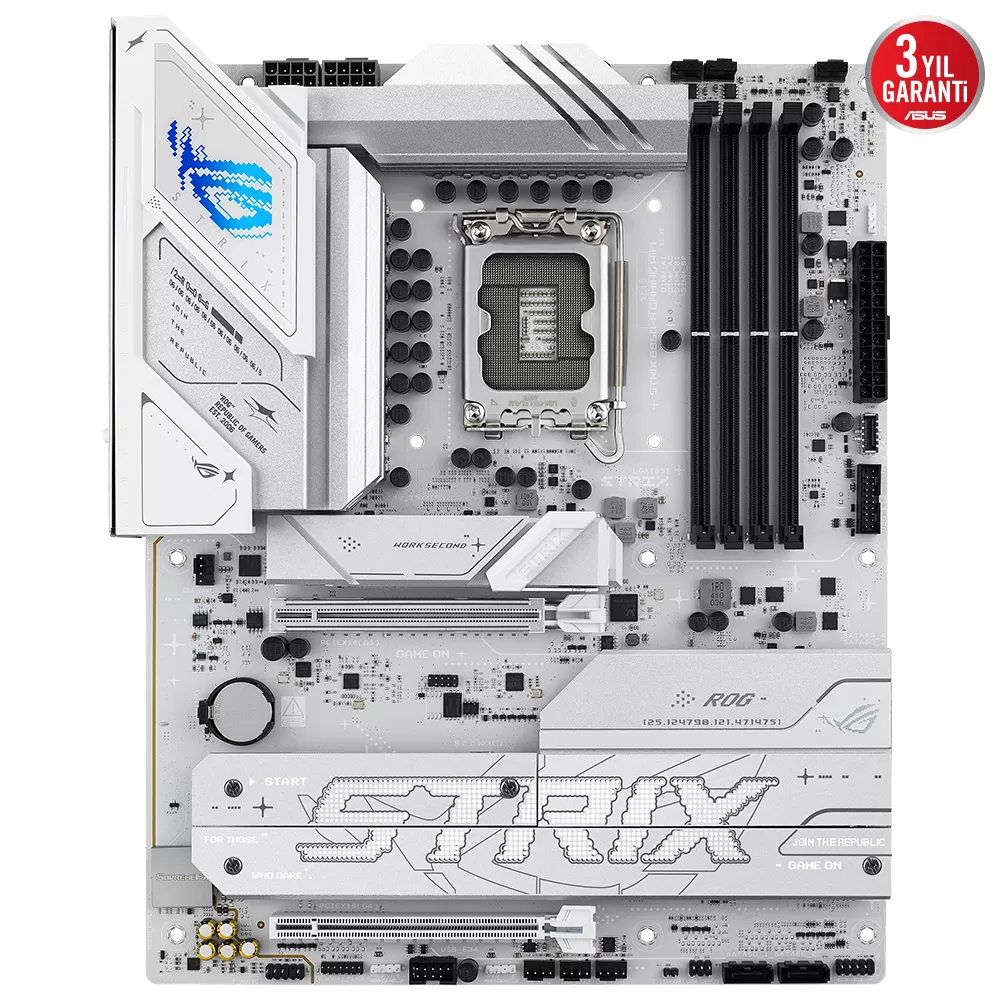 ASUS ROG STRIX B860-A GAMING WIFI 4x DDR5 DP/HDMI 4x M.2 1x 2.5GLAN/WIFI7/BT USB3.2 1851P ANAKART