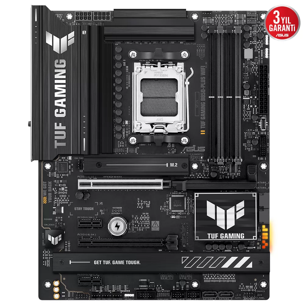 ASUS TUF GAMING B850-PLUS WIFI 4xDDR5 DP/HDMI 3xM.2 AM5 ANAKART