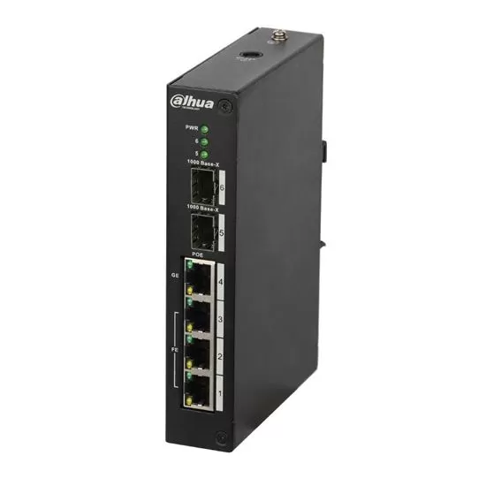 DAHUA DH-PFS3206-4P-96 4 PORT POE 2xSFP 96W YONETILEMEZ SWITCH