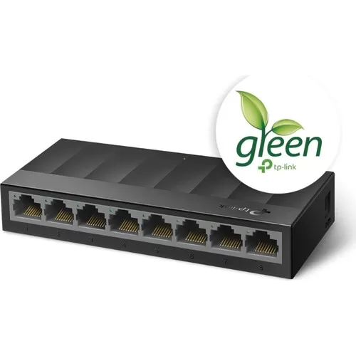 TP-LINK LS1008G 8 PORT 10/100/1000 YONETILEMEZ DESKTOP SWITCH PLASTİK KASA