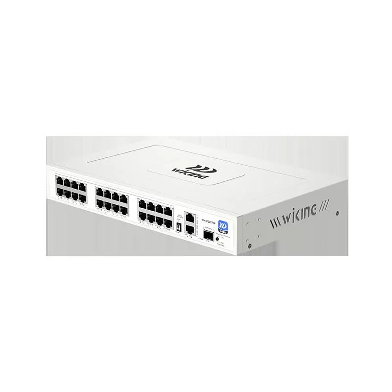 WI-TEK WIKING WK-PS227GF 24 PORT 10/100 24 PORT POE 2XGE UPLINK + 1 SFP 270W YONETILEMEZ RACK MOUNT SWITCH