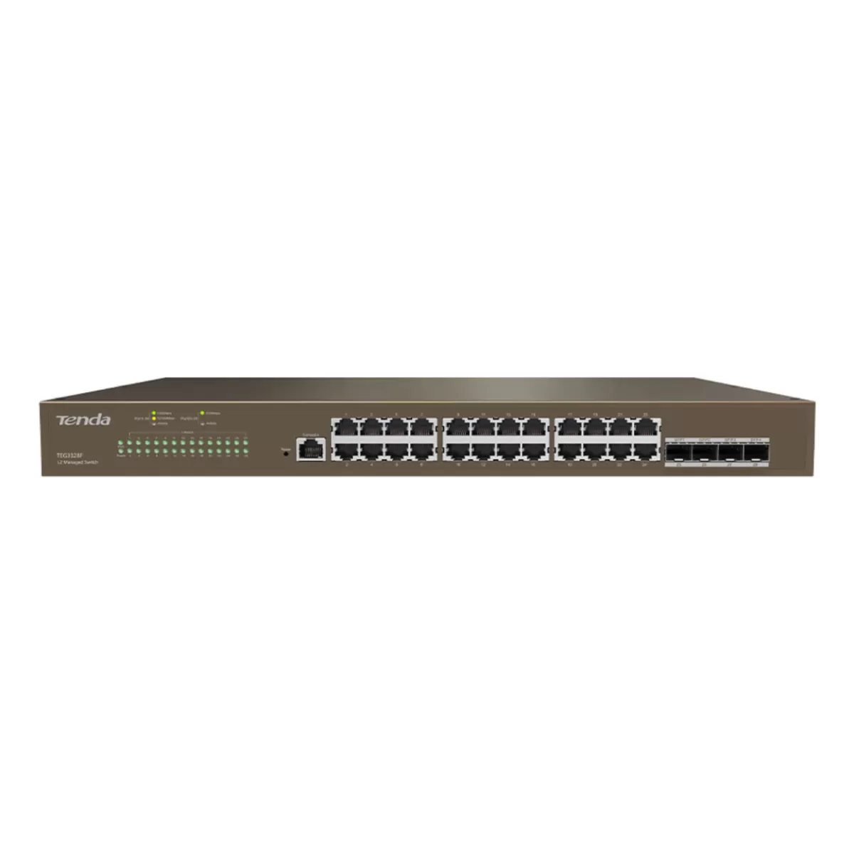 TENDA TEG3328F 28 PORT 10/100/1000 4 X SFP YONETILEBILIR RACK MOUNT SWITCH