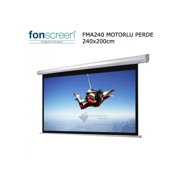 FONSCREEN FMA240 240x200 MOTORLU PROJEKSİYON PERDESİ