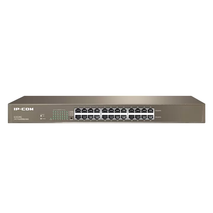 IP-COM IP-G1024D 24 PORT 10/100/1000 YONETILEMEZ RACK MOUNT SWITCH METAL KASA