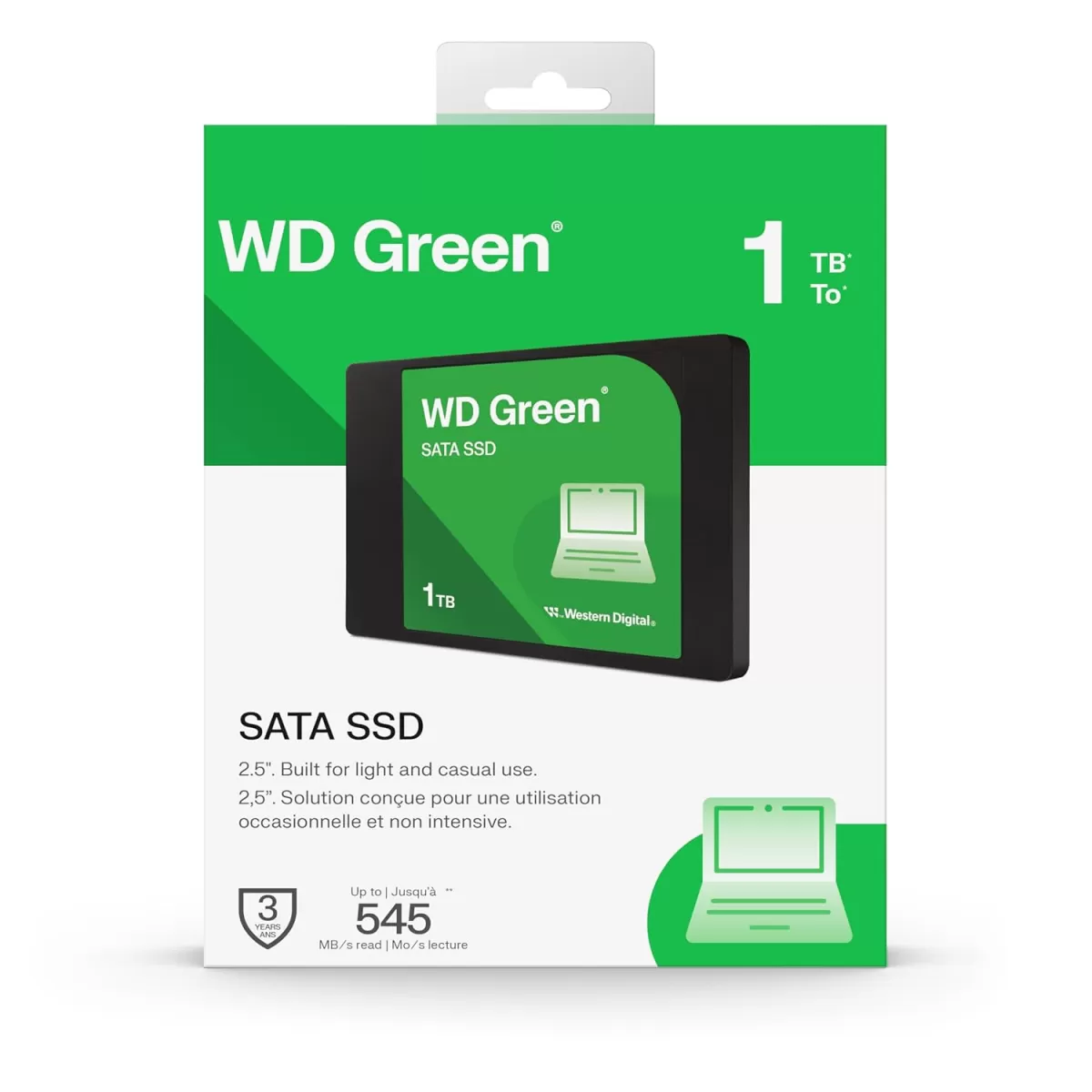 WD GREEN 1TB 545/465MB/s SATA 3.0 SSD WDS100T5G0A