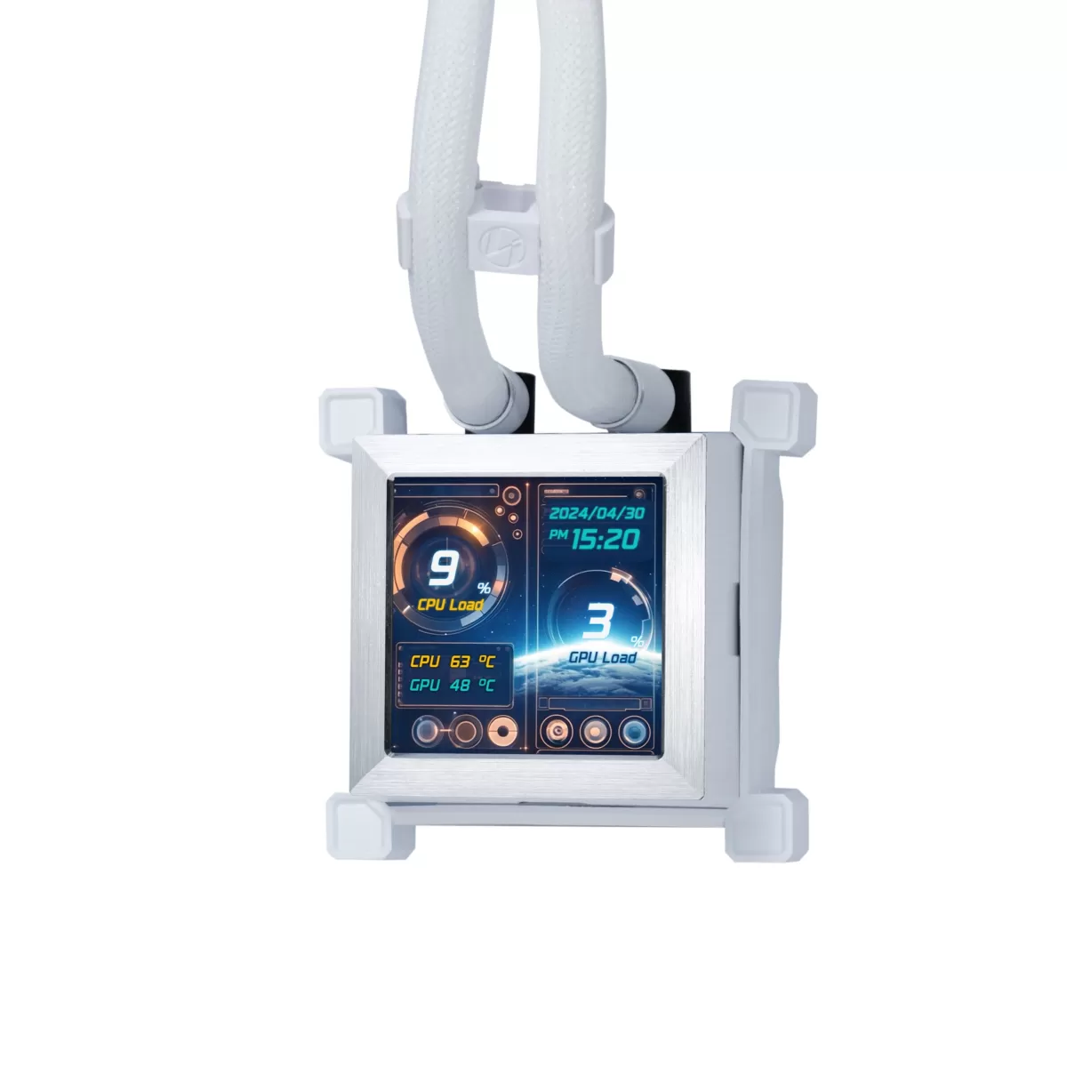 LIAN LI HYDRO-SHIFT LCD PERFORMANCE 360MM LGA1700/AM5 SOKET BEYAZ İŞLEMCİ SIVI SOĞUTUCU G89.GHSLCD36SW.00
