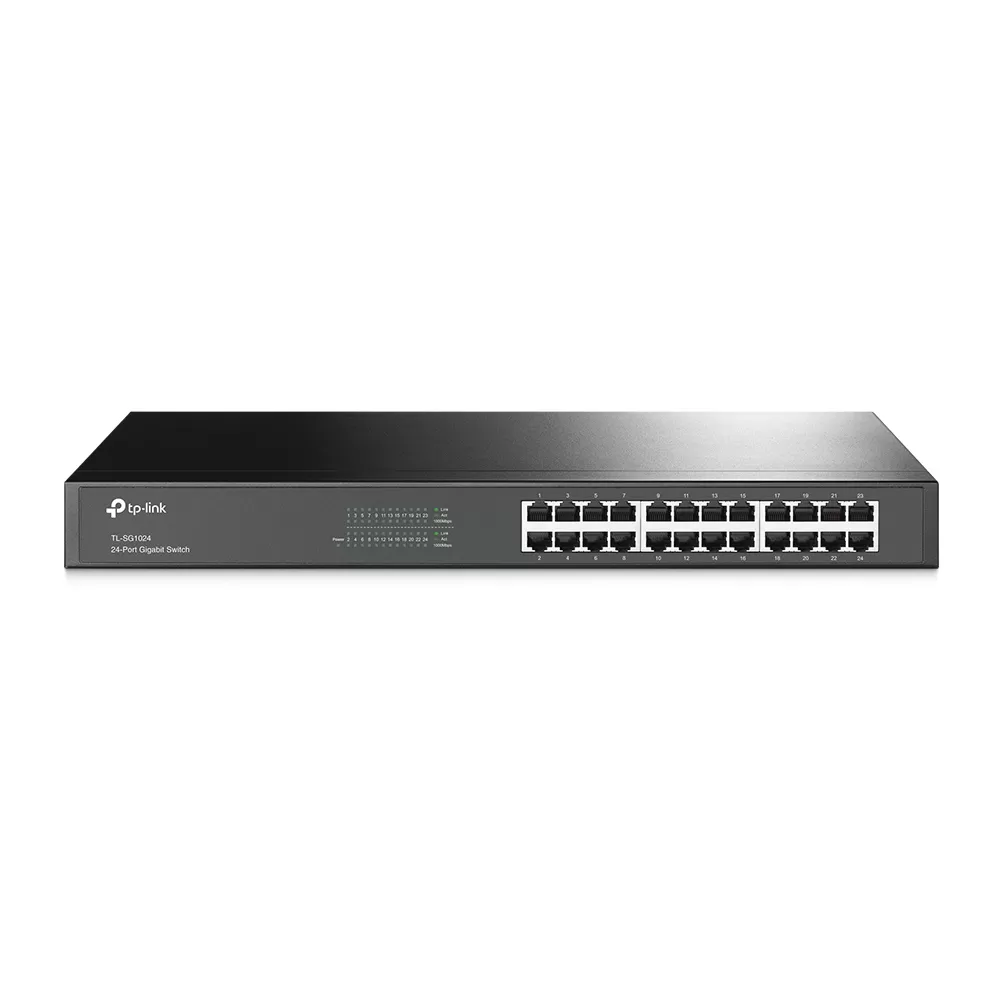 TP-LINK TL-SG1024 24 PORT 10/100/1000 24 PORT YONETILEMEZ RACK MOUNT SWITCH