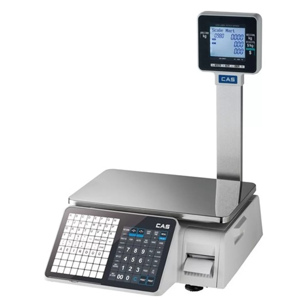 CAS CL3000-P 30KG / BARKODLU BOYUNLU ELEKTRONİK TERAZİ