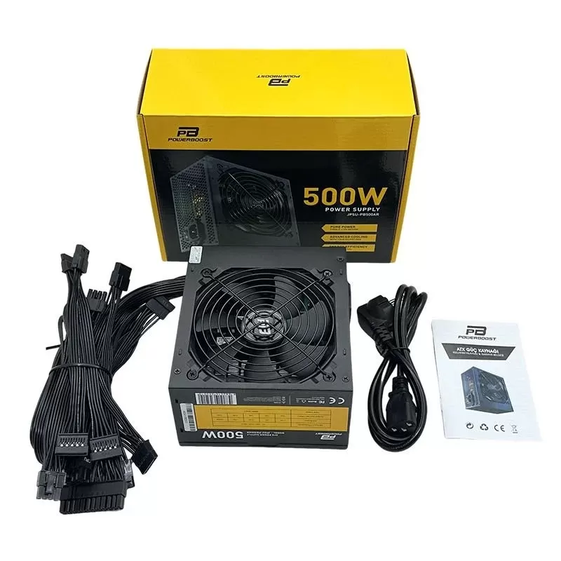 POWER BOOST PB500AR 500W 12cm FANLI POWER SUPPLY KUTULU