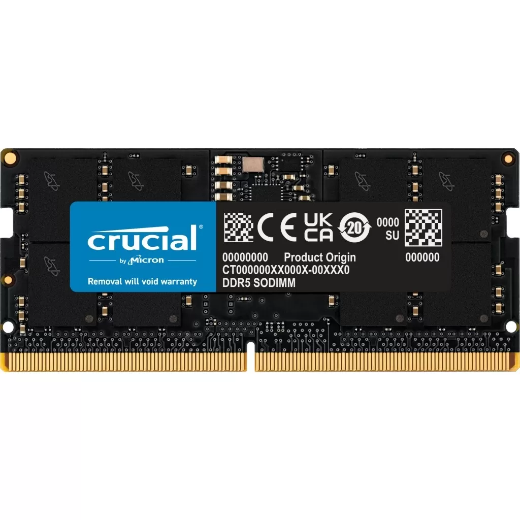 CRUCIAL 16GB 5200MHz DDR5 KUTULU CT16G52C42S5 NOTEBOOK RAM