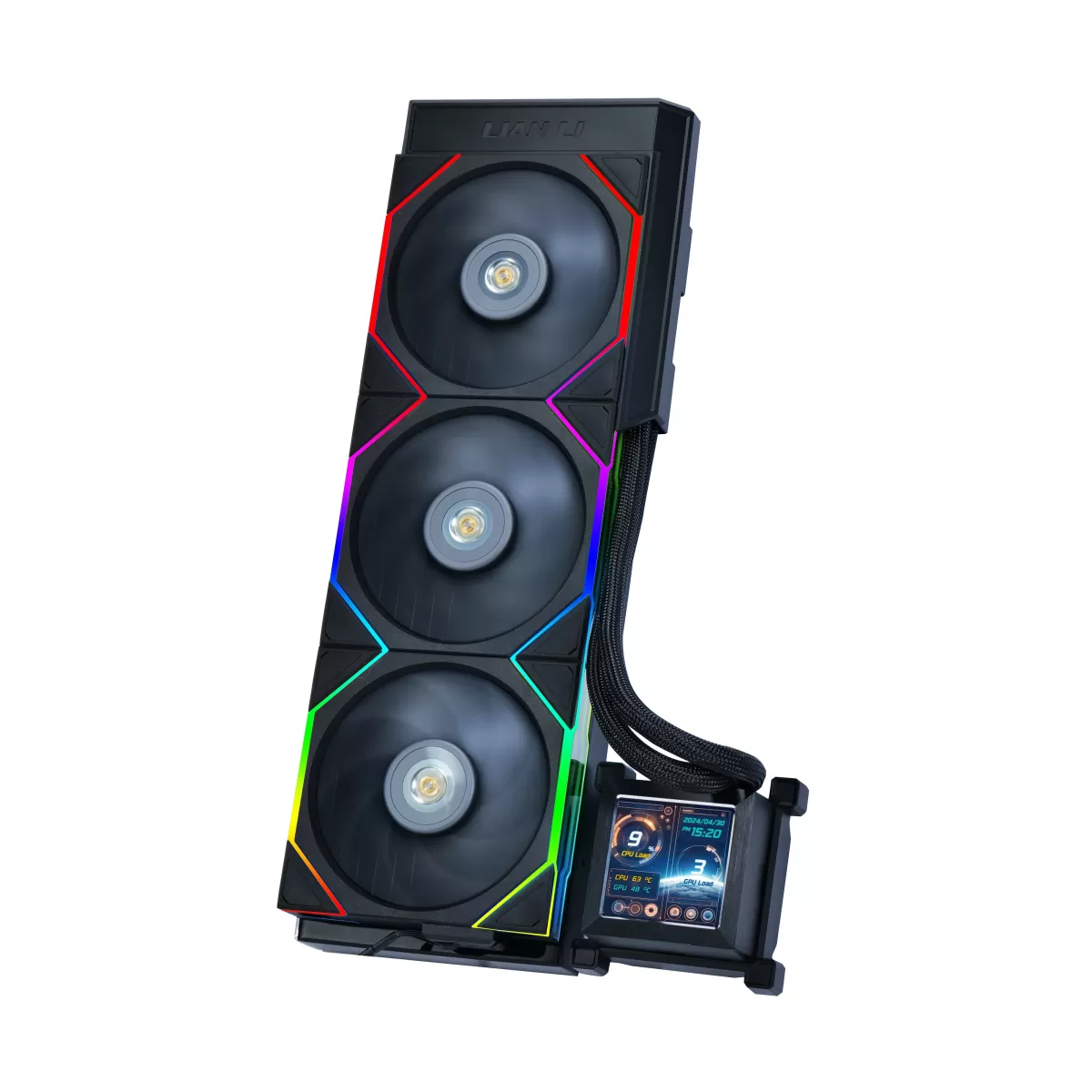 LIAN LI HYDRO-SHIFT LCD PERFORMANCE 360MM LGA1700/AM5 SOKET SİYAH İŞLEMCİ SIVI SOĞUTUCU G89.GHSLCD36SB.00