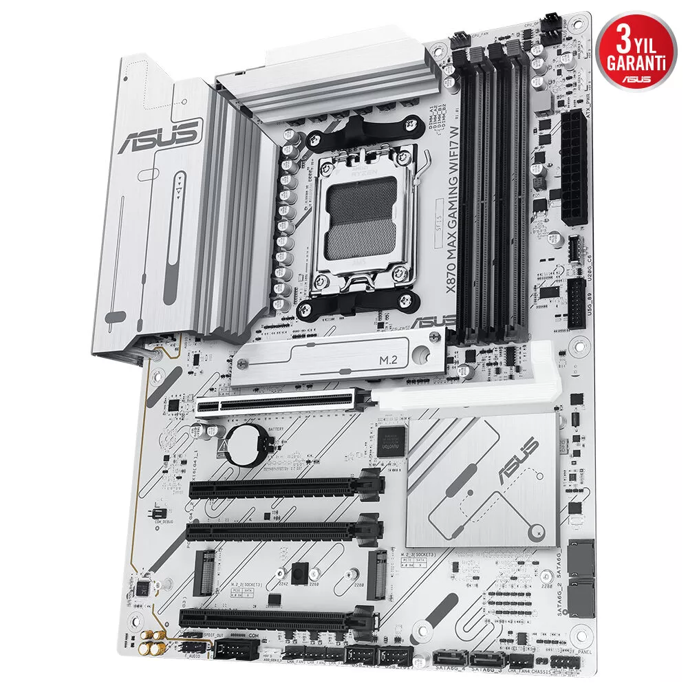 ASUS X870 MAX GAMING WIFI7 W 4xDDR5 HDMI+DP 3xM.2 AM5 ANAKART