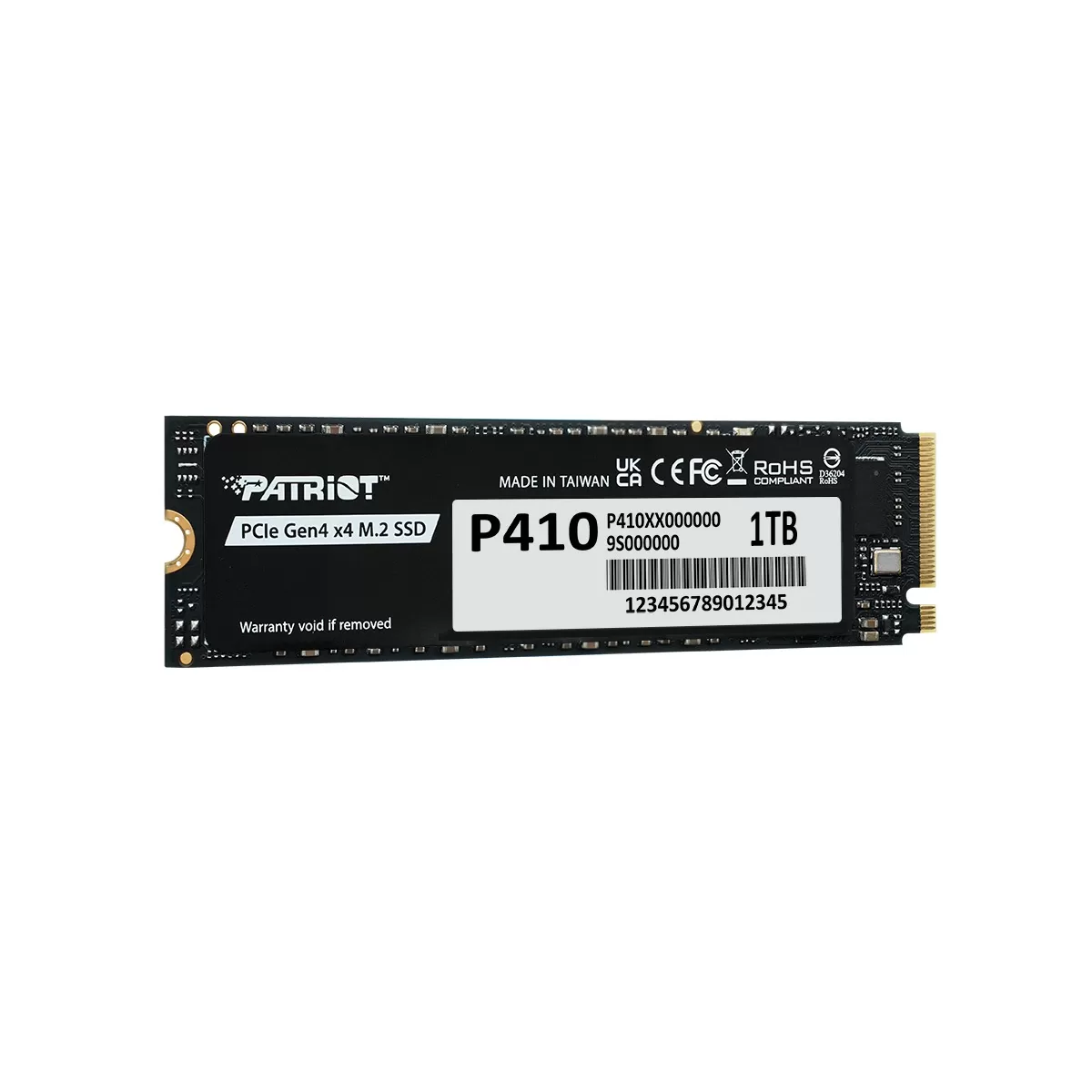 PATRIOT P410 1TB 5000/4500MB/s M2 PCIe GEN4 NVME SSD P410P1TBM28H