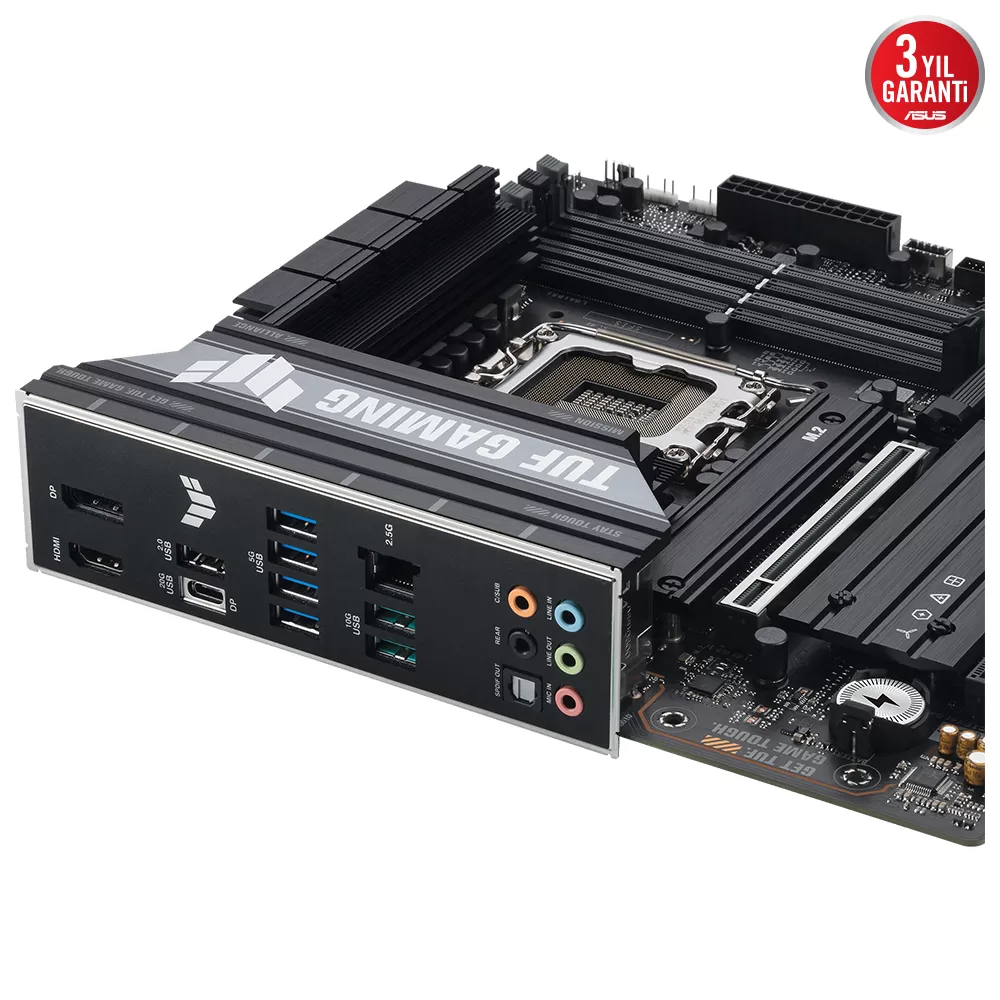 ASUS TUF GAMING B860M-PLUS 4x DDR5 DP/HDMI 3x M.2 1x 2.5GLAN USB3.2 1851P ANAKART