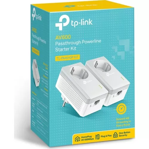 TP-LINK TL-PA4010P KIT 500MBPS 1PORT POWERLINE ADAPTOR