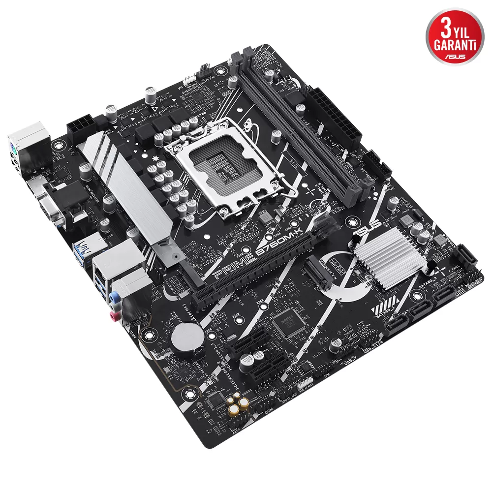 ASUS PRIME B760M-K 2xDDR5 VGA/HDMI 2xM.2 1xGLAN 1700P ANAKART