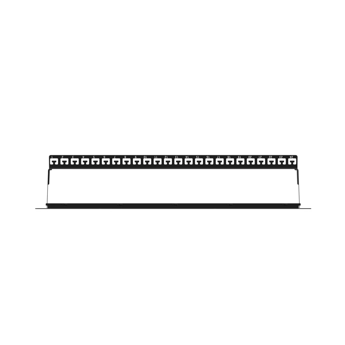 AGER AC-610-24 MODULER UTP/FTP CAT6/CAT6A 24 PORT BOŞ 1U ZIRHLI PATCH PANEL