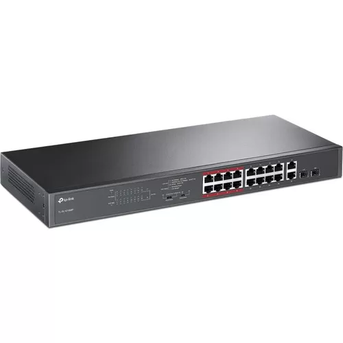 TP-LINK TL-SL1218MP 16 PORT 10/100 16 PORT POE+ 2 PORT UPLINK +2 SFP 192 WATT YONETILEMEZ RACK MOUNT SWITCH
