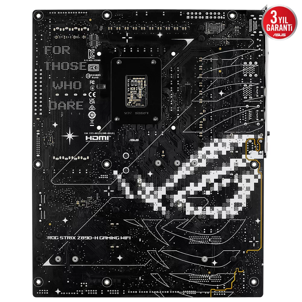 ASUS ROG STRIX Z890-H GAMING WIFI 4x DDR5 DP/HDMI 4x M.2 1x 2.5GLAN/WIFI7/BT USB4 1851P ANAKART