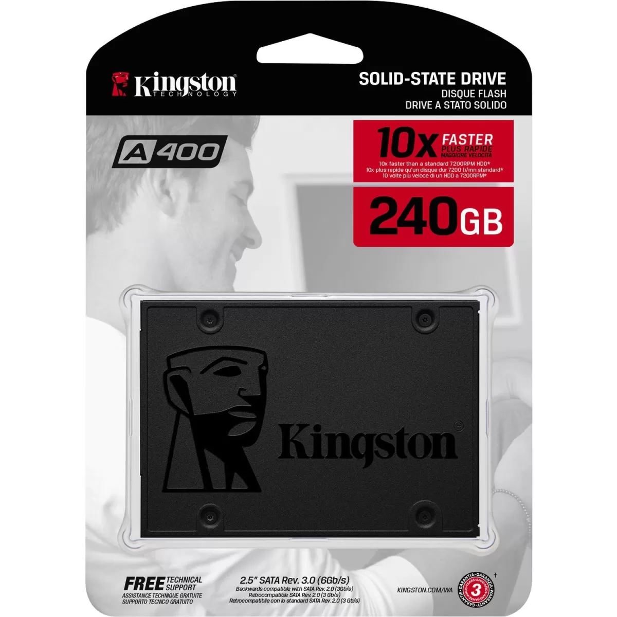 KINGSTON A400 240GB 500/350MB/s 2.5