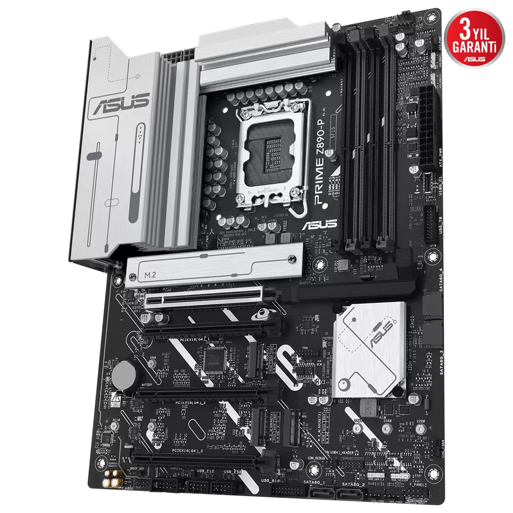 ASUS PRIME Z890-P 4x DDR5 DP/HDMI 4x M.2 1x 2.5GLAN USB4 1851P ANAKART