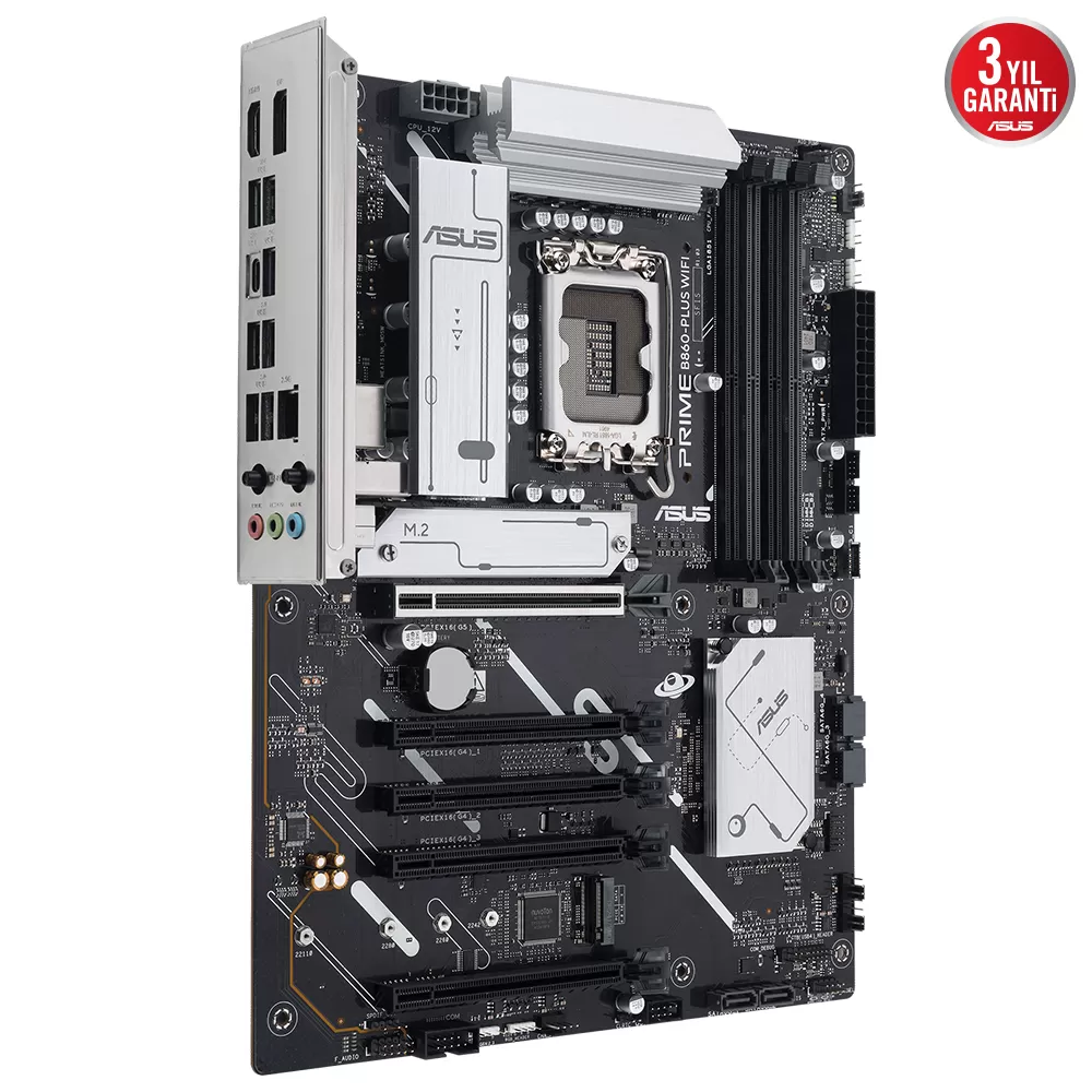 ASUS PRIME B860-PLUS WIFI 4x DDR5 DP/HDMI 2x M.2 1x 2.5GLAN/WIFI/BT USB3.2 1851P ANAKART