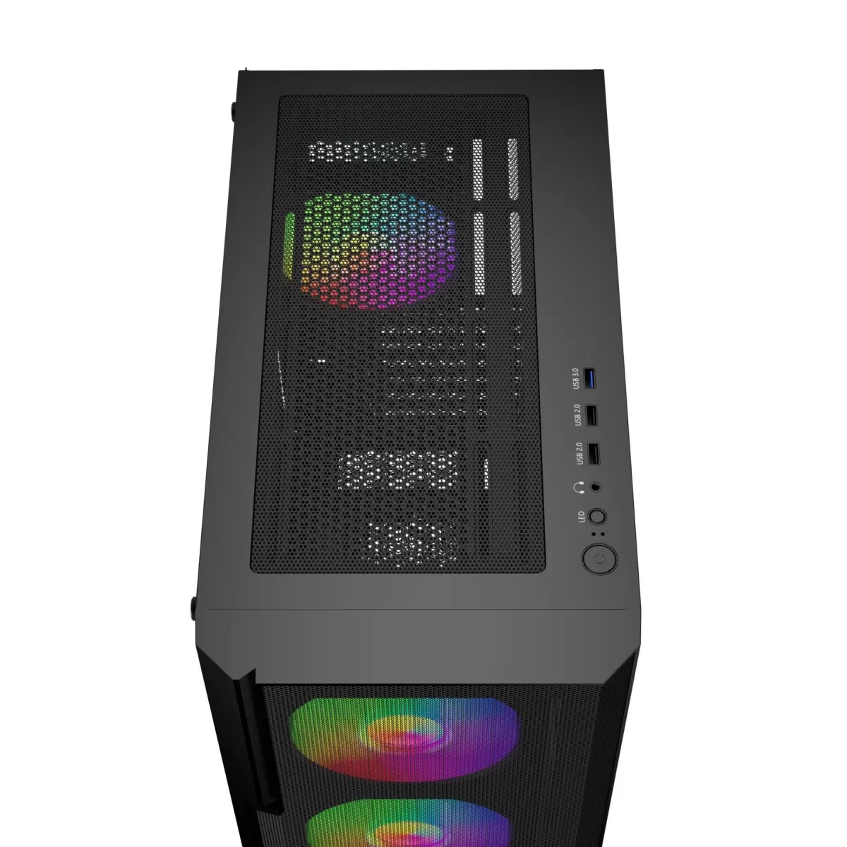 GAMEBOOSTER CRUX GBE650B 650W 80+ 4x12CM FAN E-ATX USB3.0 GAMING KASA