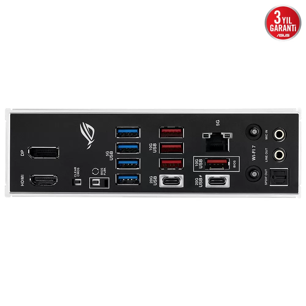 ASUS ROG STRIX Z890-H GAMING WIFI 4x DDR5 DP/HDMI 4x M.2 1x 2.5GLAN/WIFI7/BT USB4 1851P ANAKART