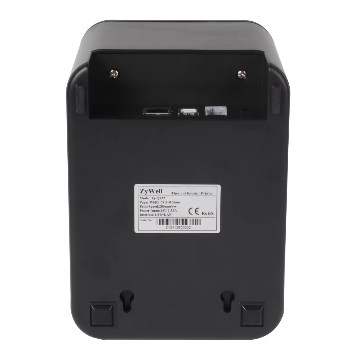 ZYWELL ZY-Q822 THERMAL / OTOMATİK KESİCİLİ USB+ETHERNET SLİP YAZICI 200MM/s / 80MM SİYAH