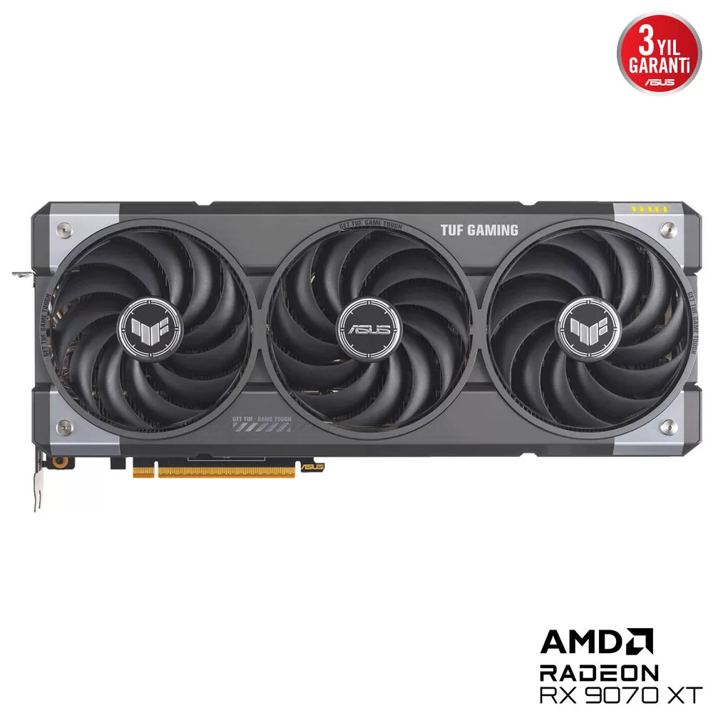 ASUS TUF-RX9070XT-O16G-GAMING AMD RADEON RX9070XT 16GB GDDR6 256bit OC 1xHDMI 3xDP RGB EKRAN KARTI