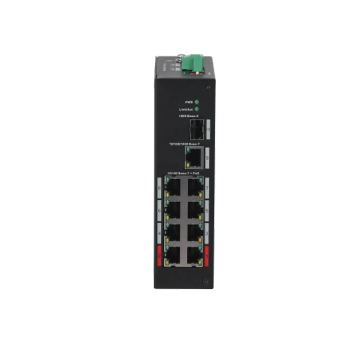 DAHUA PFS3110-8ET-96-V2 8 PORT 10/100 1GE UPLINK 1xSFP 96W POE ENDUSTRIYEL SWITCH