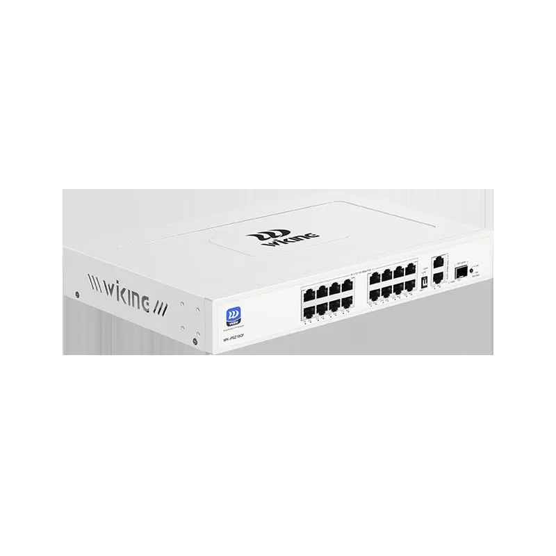 WI-TEK WIKING WK-PS219GF 16 PORT 10/100 16 PORT POE 2XGE UPLINK + 1 SFP 180W YONETILEMEZ RACK MOUNT SWITCH