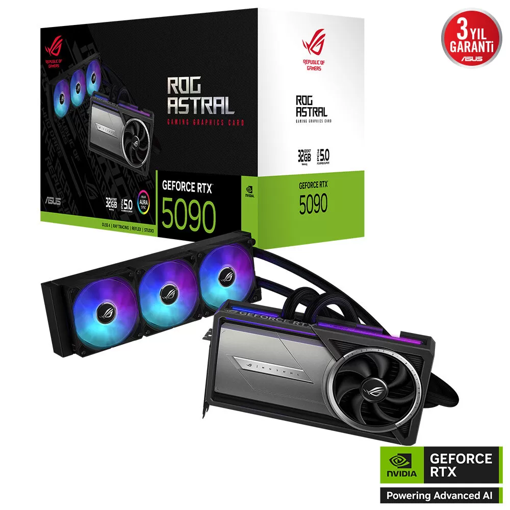 ASUS ROG-ASTRAL-LC-RTX5090-32G-GAM RTX5090 32GB GDDR7 512Bit 3x DP 2x HDMI