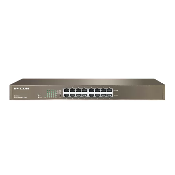 IP-COM IP-G1016G 16 PORT 10/100/1000 YONETILEMEZ RACK MOUNT SWITCH METAL KASA