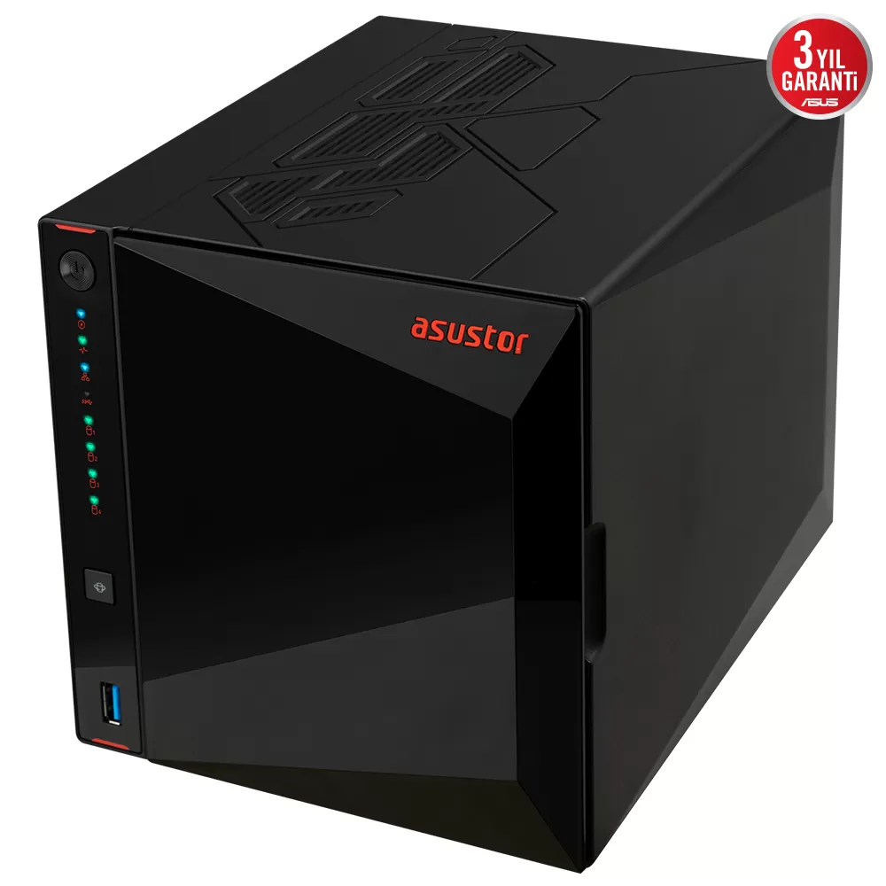 ASUSTOR AS5404T 4GB 2 BAY + 2x M.2 NVME 2x 2.5GLAN DEPOLAMA ÜNİTESİ