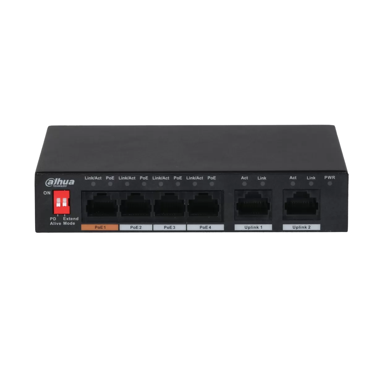 DAHUA PFS3006-4ET-60-V2 4 PORT POE 10/100 2 UPLINK 60W SWITCH