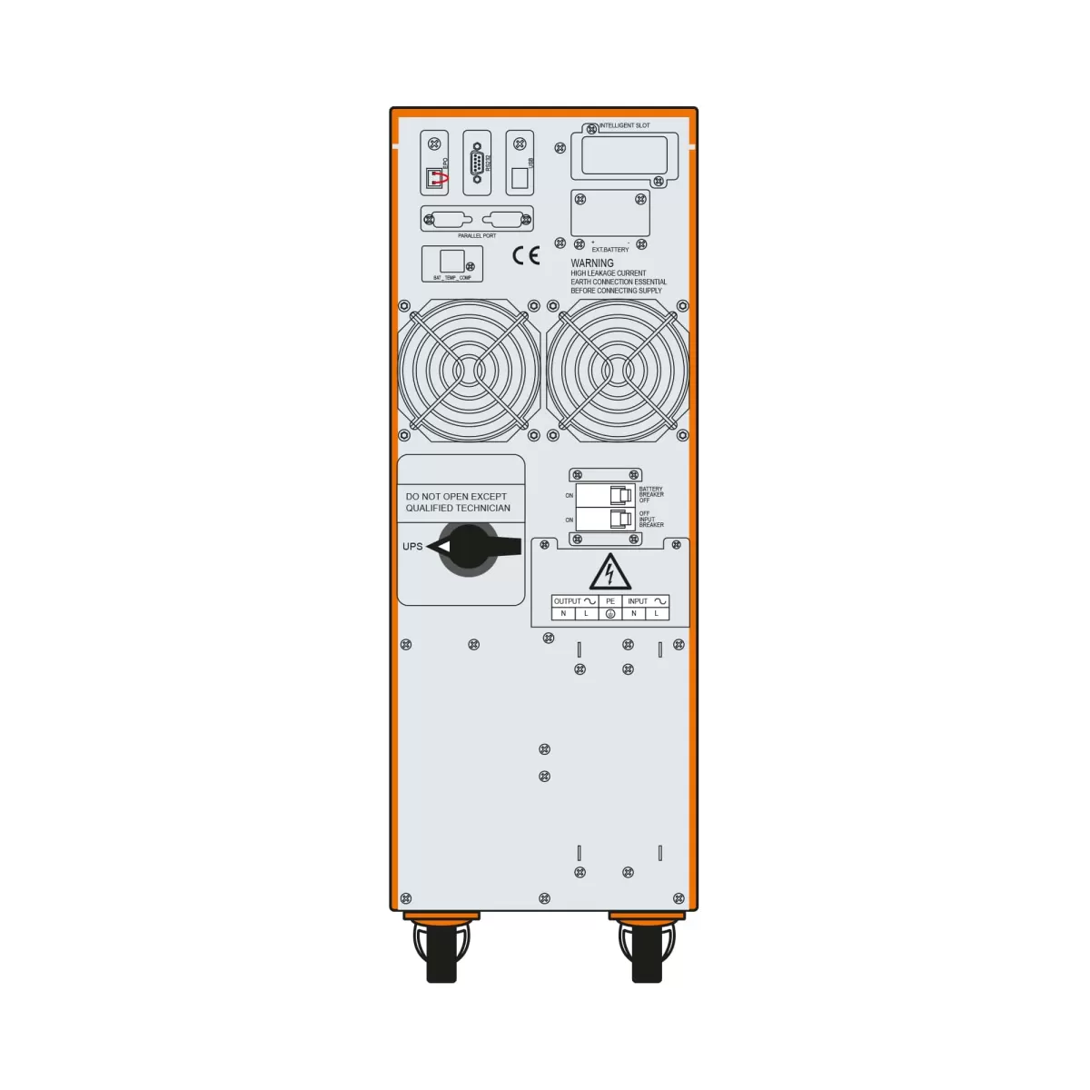 MAKELSAN POWERPACK SE 10KVA 5-10DK LED GÖSTERGE 16x12V/7AH 1F/1F ONLİNE UPS MU10000N11EAG10