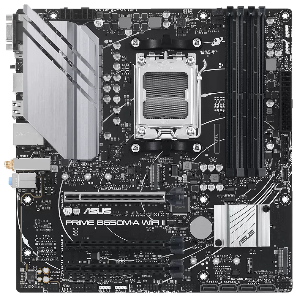 ASUS PRIME B650M-A WIFI II 4xDDR5 DP+VGA+HDMI 2xM.2 AM5 ANAKART