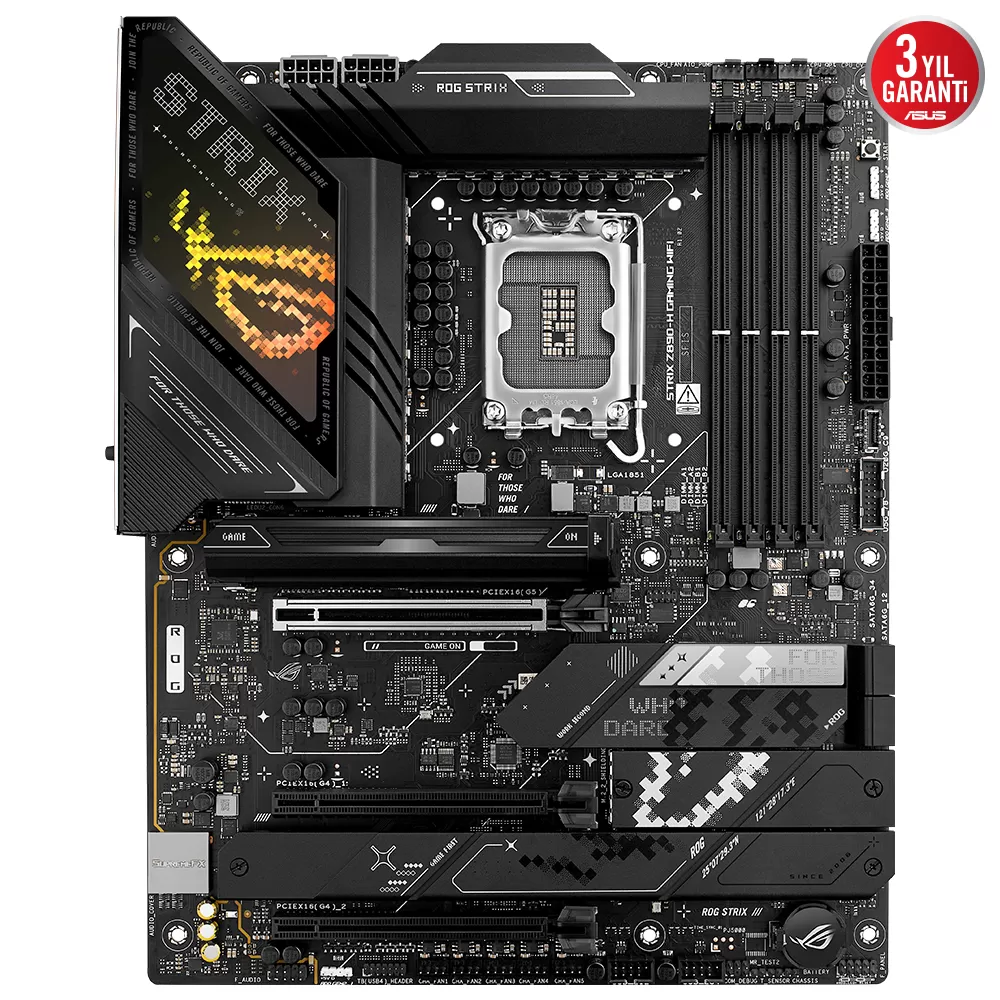 ASUS ROG STRIX Z890-H GAMING WIFI 4x DDR5 DP/HDMI 4x M.2 1x 2.5GLAN/WIFI7/BT USB4 1851P ANAKART