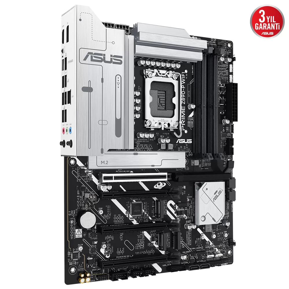 ASUS PRIME Z890-P WIFI 4x DDR5 DP/HDMI 4x M.2 1x 2.5GLAN/WIFI7/BT USB4 1851P ANAKART