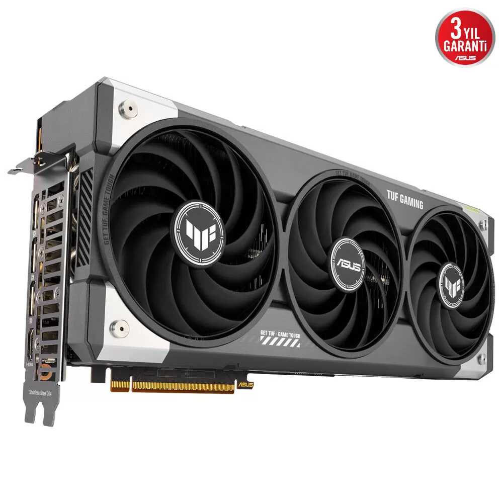 ASUS TUF-RX9070XT-O16G-GAMING AMD RADEON RX9070XT 16GB GDDR6 256bit OC 1xHDMI 3xDP RGB EKRAN KARTI